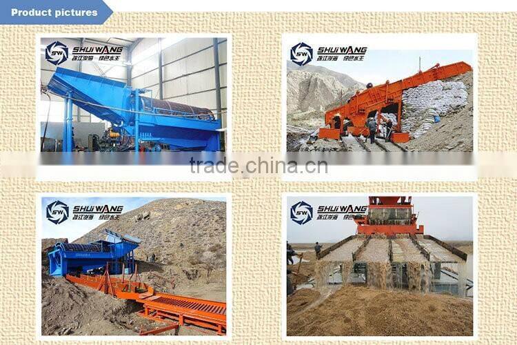 2017 new alluvial gold mine equipment gold washing plant for sale