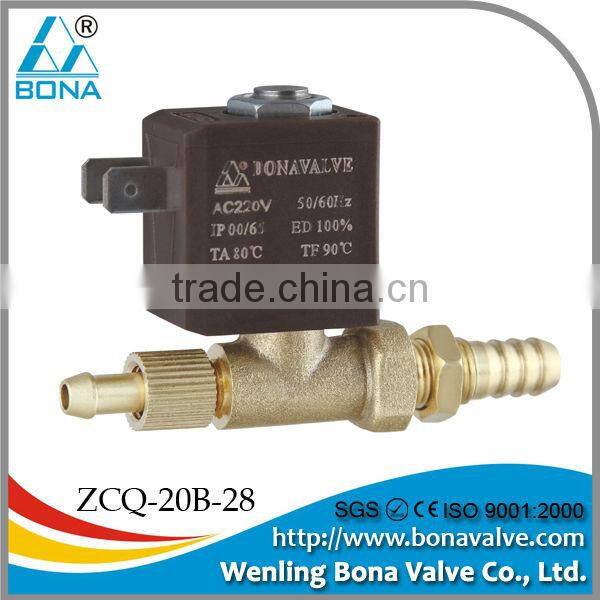 BONA Welding Machines VZCT Double Lock Barbed Port 6.5mm*8mm Brass Solenoid Valve