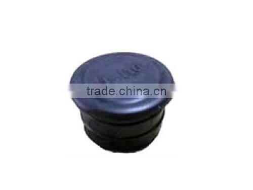 black plastic end cap hardware fittings for lean pipe