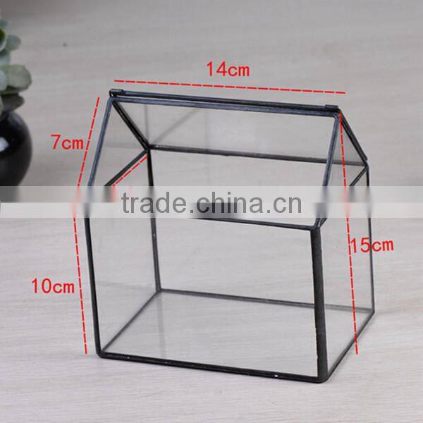 Hot wholesale Geometric irregular glass containers, glass container, glass box