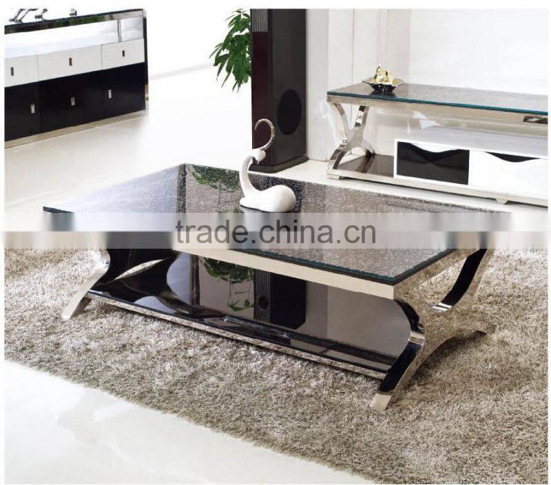 C365 Living Room Furniture Modern Glass Coffee Table Marble Coffee Table Mirrored Coffee Table