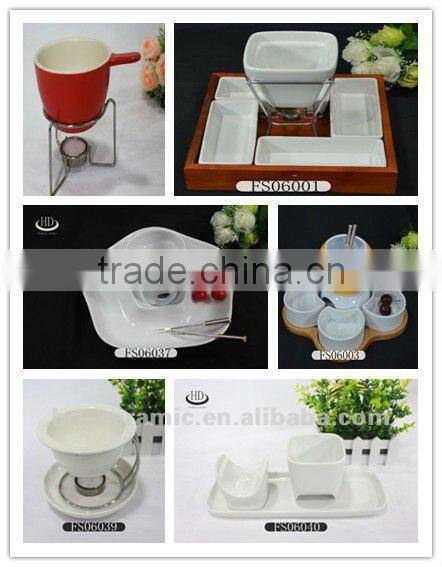 ceramic chocolate fondue bowl