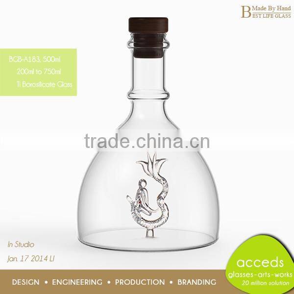 Best Seeling Pyrex Clear Color Oil Glass Bottle