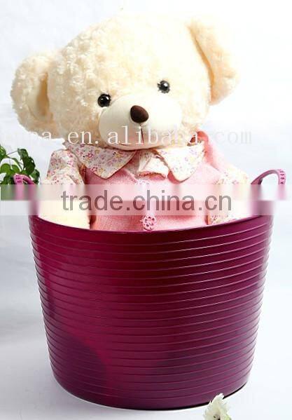 China Supplier Fancy Red Metal Cloth Basket/Sundry Storage Basket