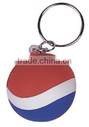Promotional cheap stress ball with keychain