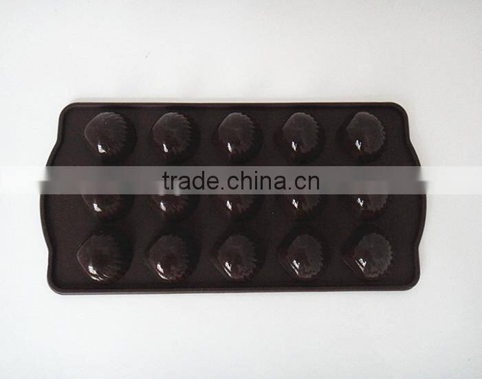 Seashell shape food grade silicone chocolate mold cake mold
