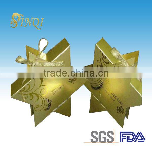 Star shaped carboard box