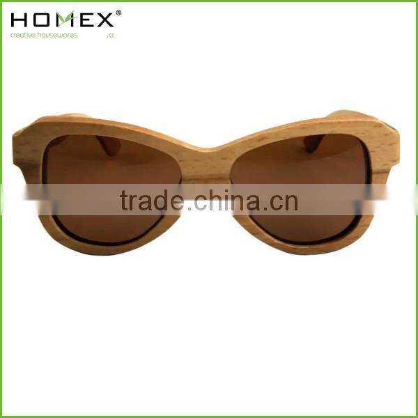 Pure top quality bamboo wooden sunglasses/bamboo sunglasses polarized/HOMEX
