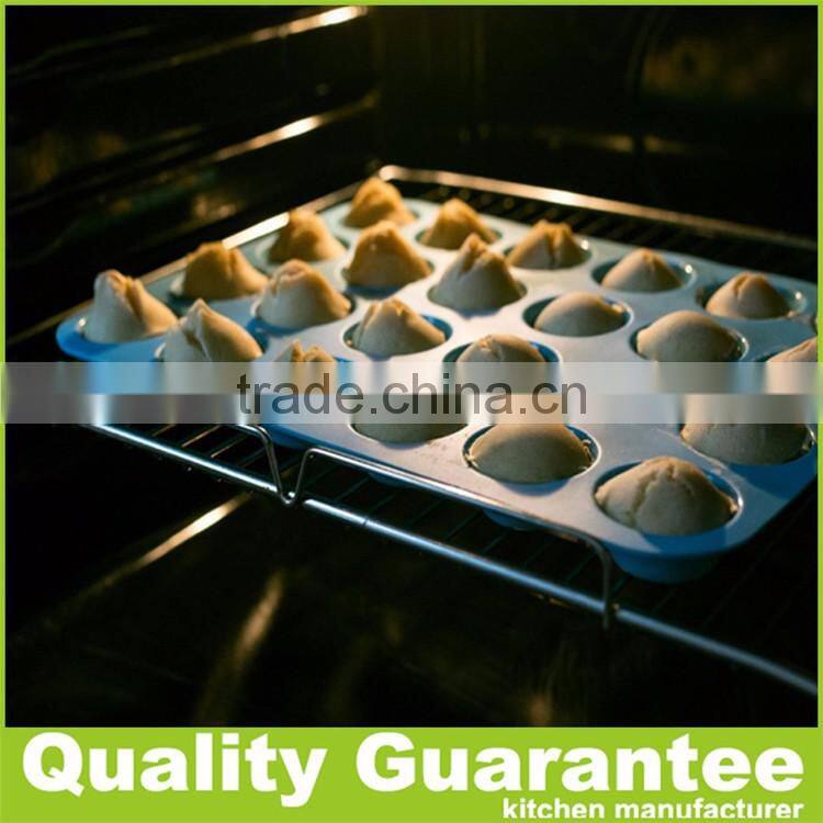 24 holes mini round silicone Muffin Pan easy cake mold microwave oven cake pan cookie pan