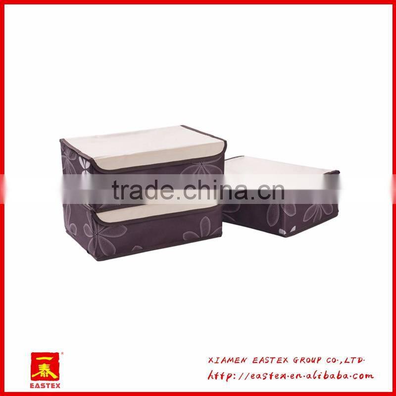 High quality oxford cloth socks/bra/briefs storage Box 3 pcs a set