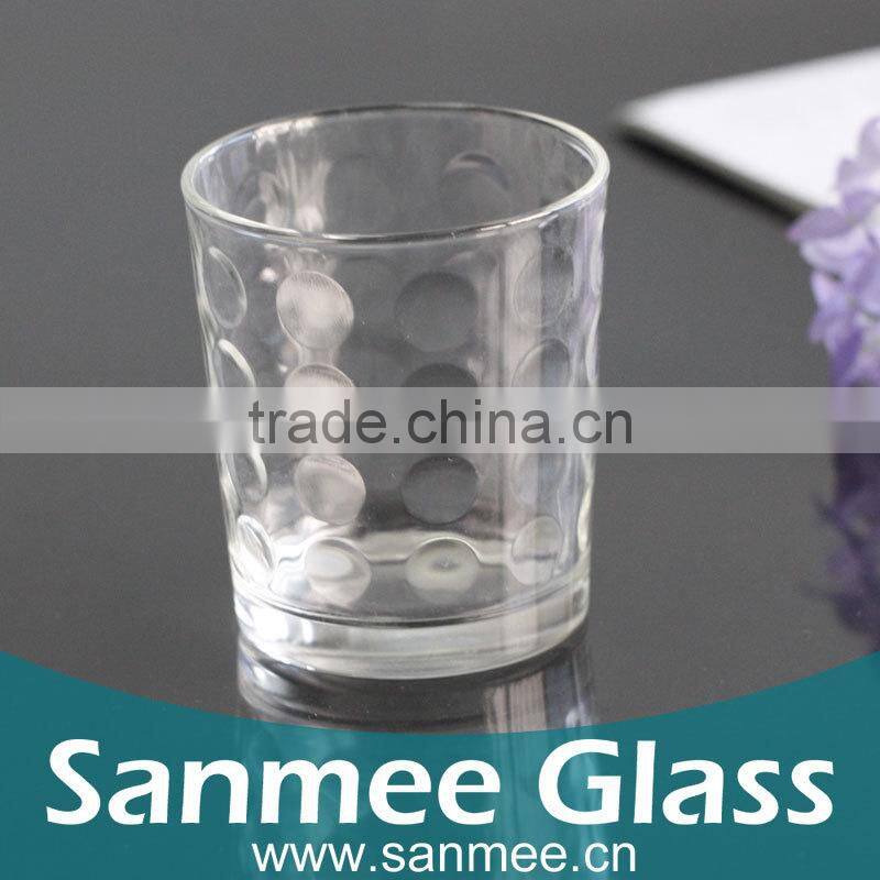 Internal Embossed New Fashion Style Glass Tumbler Drinking Glass Tumbler