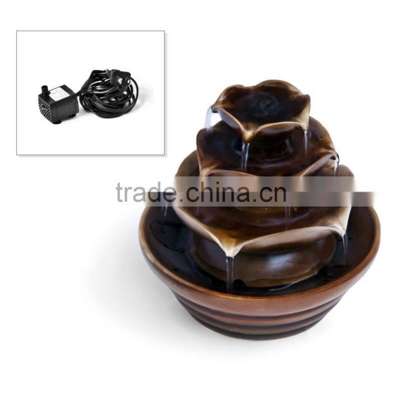 Three Tier Cascading Tabletop Water Fountain