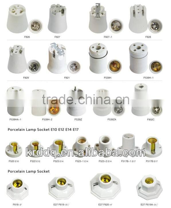 E27 ceramic lamp bulb socket with cheap price