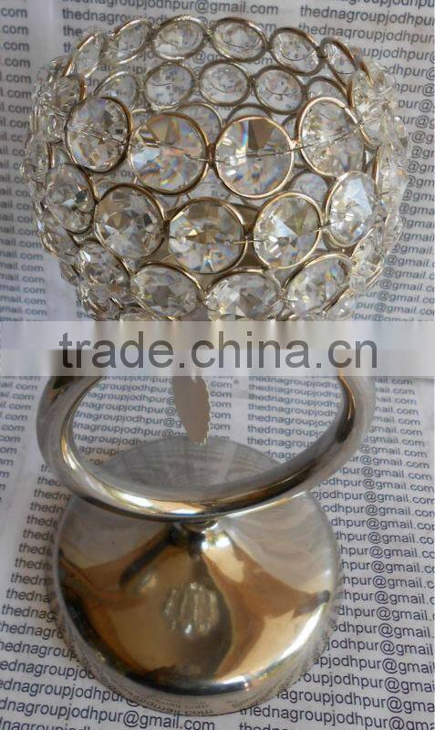 Crystal candle holder
