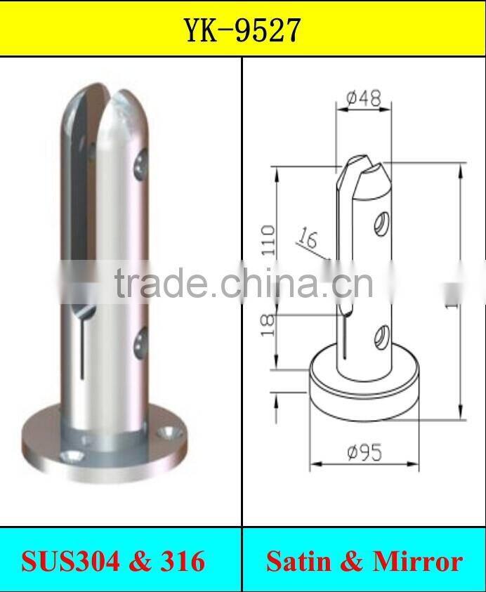 JINXIN Stainless steel mini post glass spigot pool fencing system
