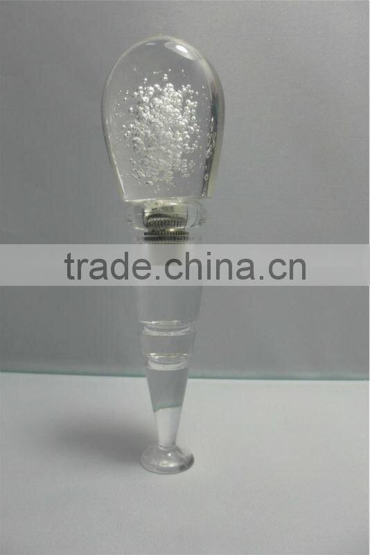2014 Dongguan LED plastic silicone rhinestone decorative wine stoppers
