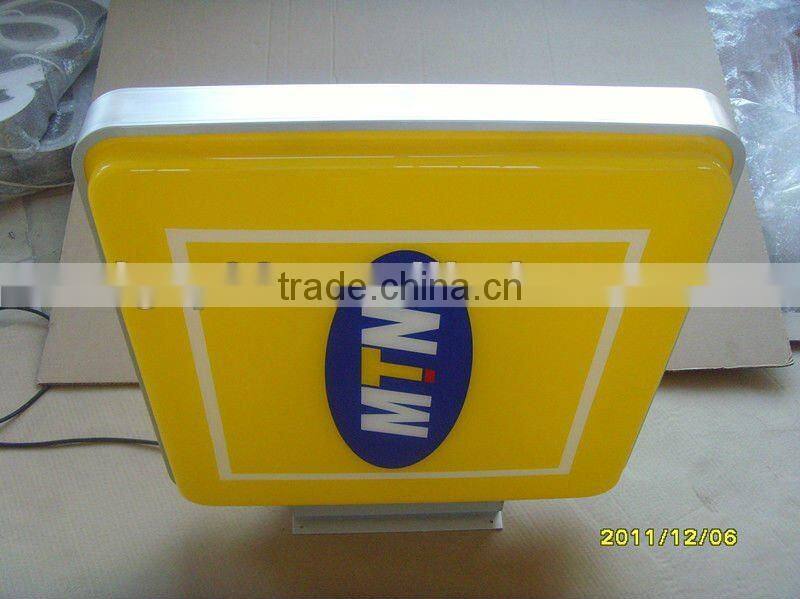 OEM plastic products advertising light box for Christmas words display