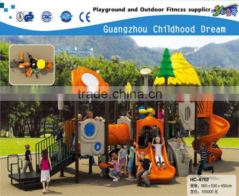 EN 1176 COMPLIANCE PLAYGROUND EQUIPMENT , ANTIQUE NEW OUTDOOR PRESCHOOL PLAYGROUND EQUIPMENT (HC-6702)