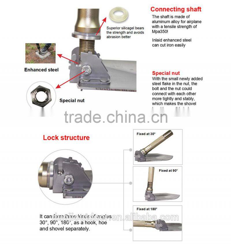 0outdoor Rescue Accessory ,camping hunting esssential pick dig shovel ,outdoor team sports kit