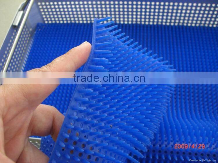 medical silicone instrument holding racks,Silicone pin mat for sterilization trays
