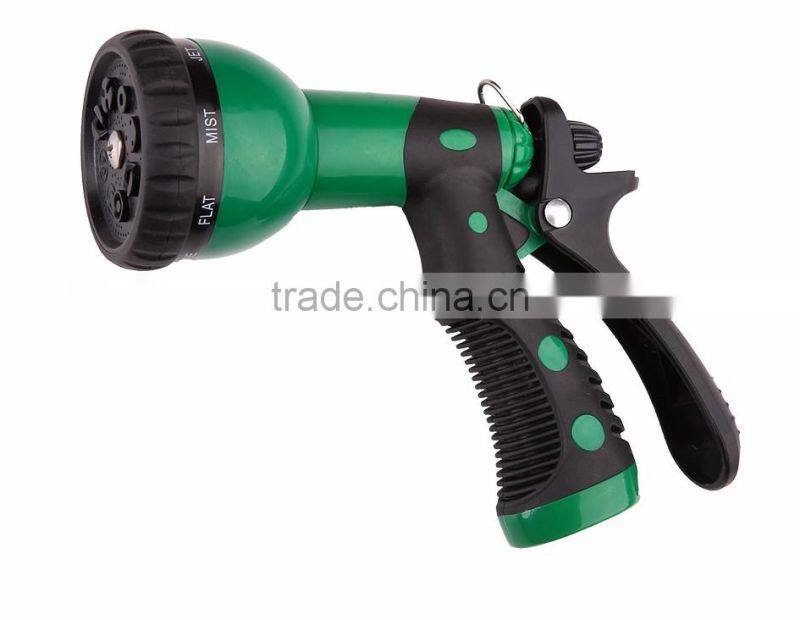 8 functions high quality plastic garden water gun and car wash gun