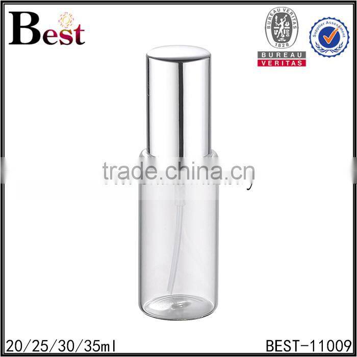 25ml 30ml 35ml cosmetic perfume spray bottle empty clear round perfume spray bottle atomizer glass spray perfume bottle 20ml