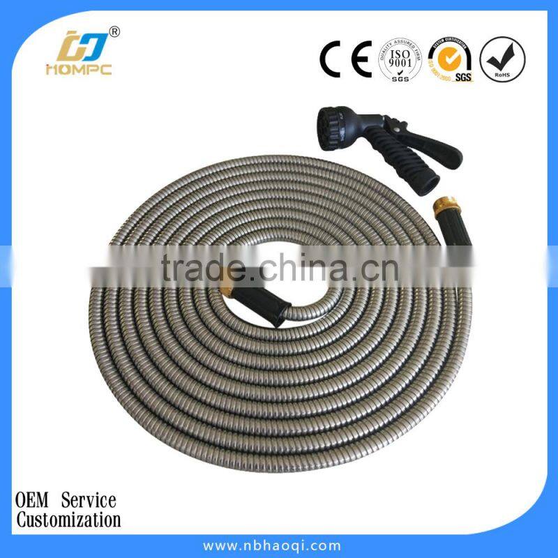 Watering stainless steel garden flexible hose