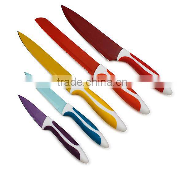 Best Kitchen Knife Set 5pcs Non-Stick Coating Knife Set