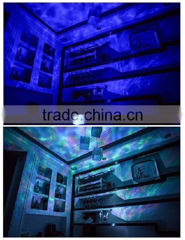 Aurora Master Romantic Relaxing Colorful Ocean Wave Projector with Audio Speaker