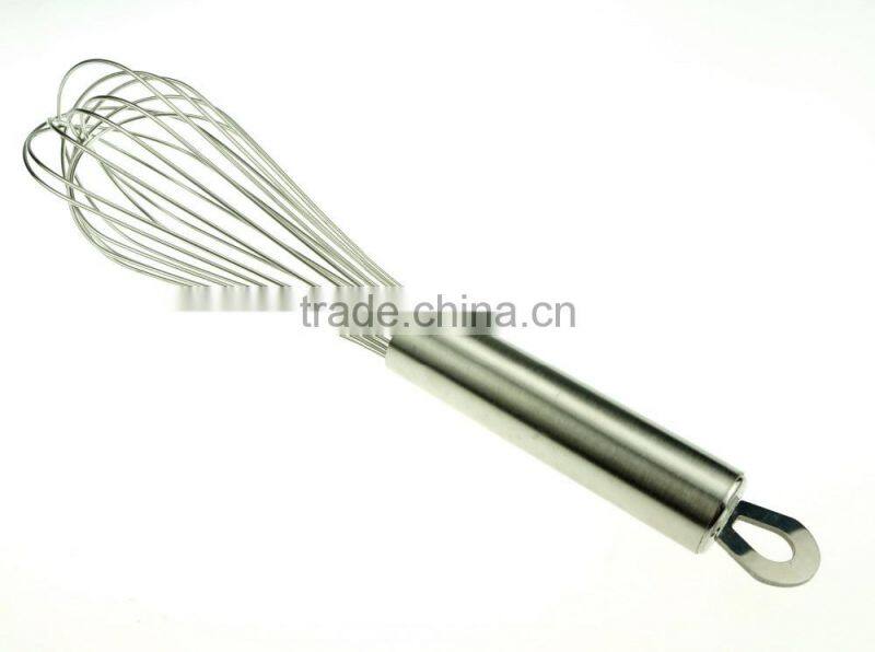 37047 10 wires stainless steel Whisk with stainless steel handle