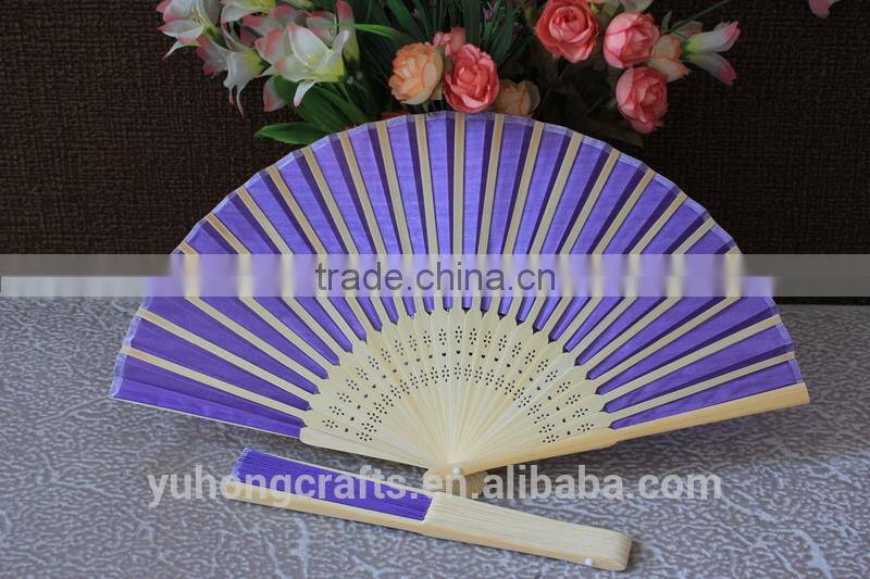 Chinese bamboo silk fan for ladies