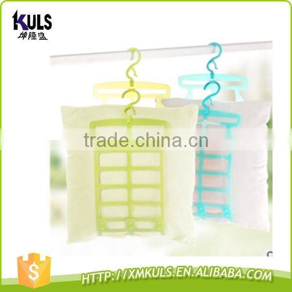 Hot promotion PP plastic hanger pillow rack clothes drying rack