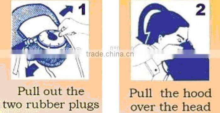 New product CE Approve XHZLC40 high quality portable gas mask for escaping