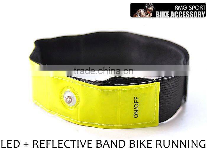 Safety LED Light Reflective Jog Bicycle Leg Arm Band