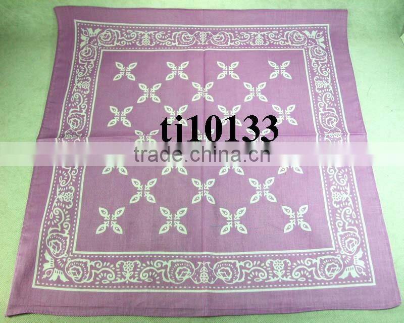 Cheap wholesale promotional 50*50cm custom printed bandana