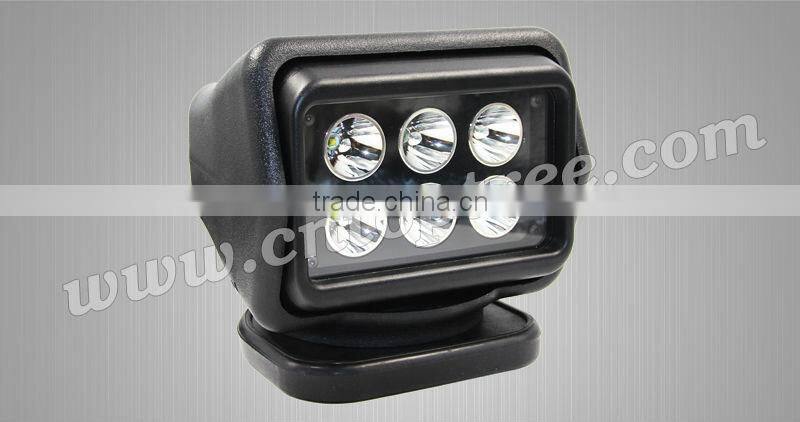 Wireless remote control Search Light 30W LED searching light for marine/ mining boat fishing