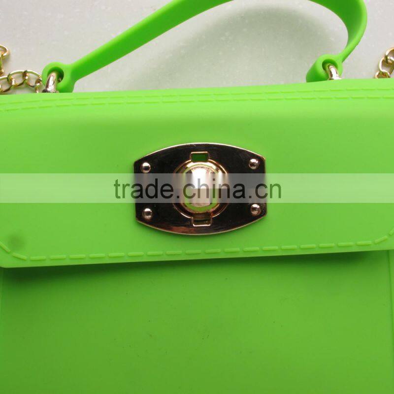 Wholesale,New Product Silicone Handles handbag FDA & SGS approved waterproof candy color silicone beach bag
