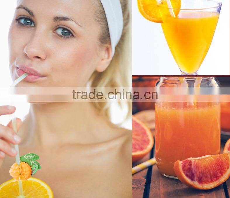 3D Fruit Drinking Plastic Straw 50pcs in a box Birthday Party Bar Cocktail Decoration Christmas