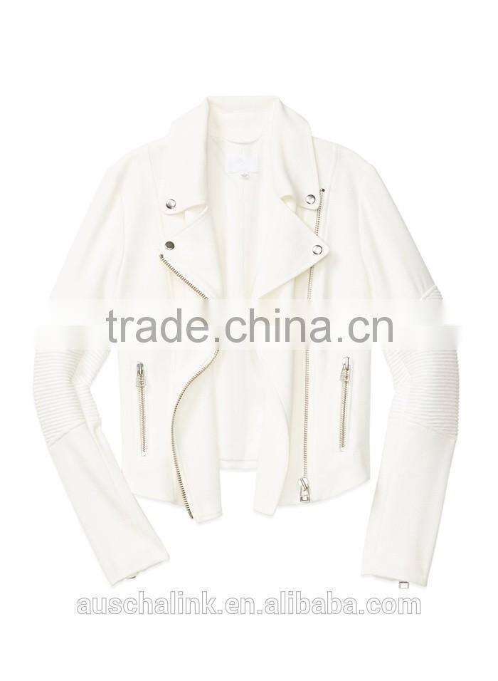 hot sale lady short style fitted classic city jacket custom for sale