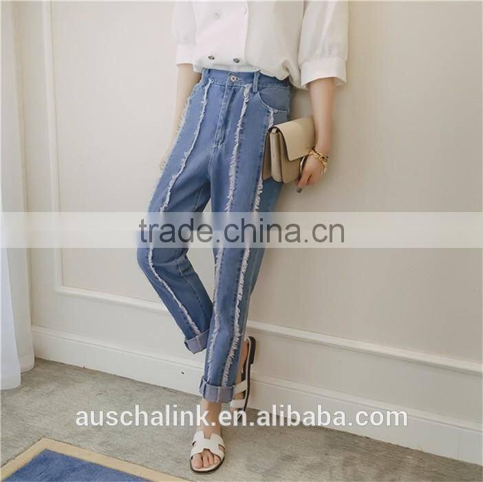 fashion chic german style destroyed jeans factory wholesale china