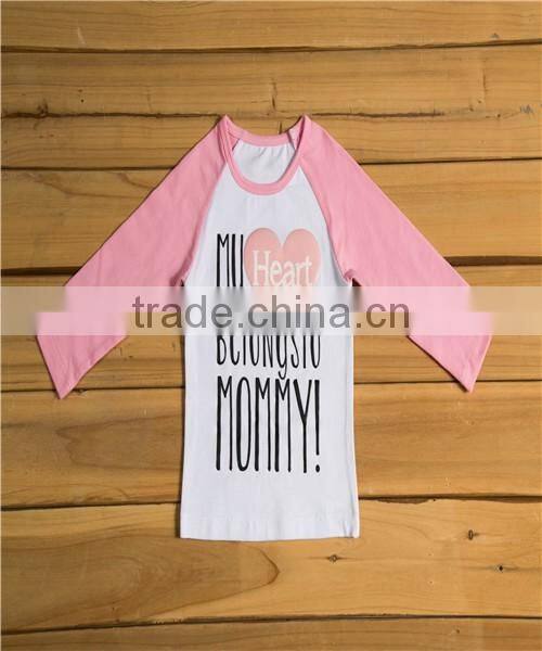 Baby Shirts with Long Sleeve Design Infant Toddler Girls Clothing Shirts