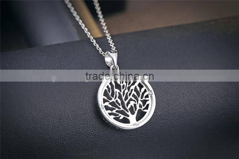 New fashion jewelry simple circular design 925 silver pendant
