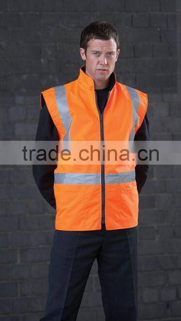 high visibility security padding guard safety vest custom logo