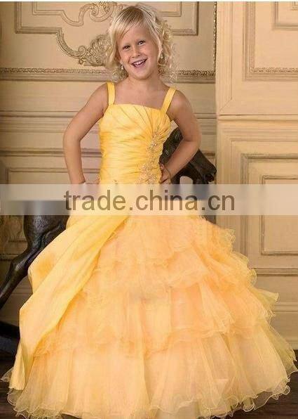 2011 HOT Lovely Strap Flower Girls' Ball Gown