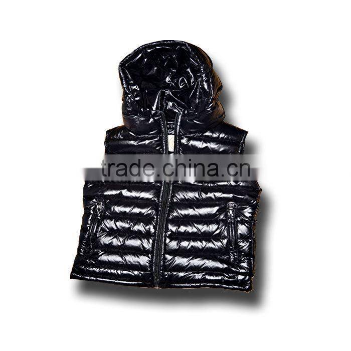 Winter new design for children,lightweight nylon down vest