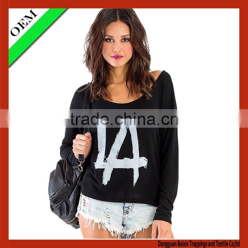 2015 Customer 100% cotton t-shirt women print t-shirt OEM