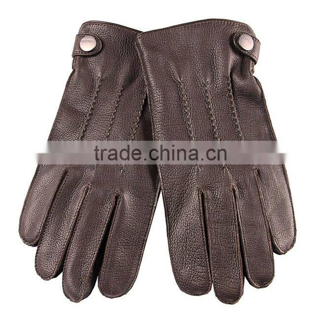 cent stripe men leather gloves