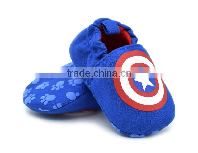 Super Captain printed summer cotton baby boys shoes