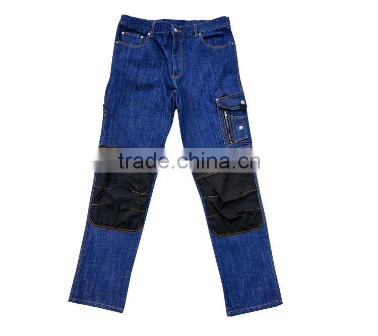 New style dark blue trousers mens jeans suppliers cargo work pants