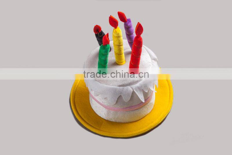 Hot factory happy adult birthday cake hats/carnival hats/party hat